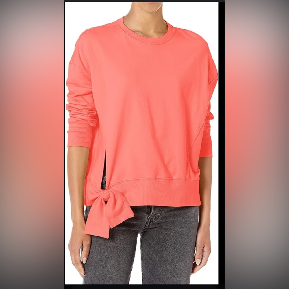AG Adriano Goldschmied Kylan Sweatshirt Coral in Small - oversized NWT